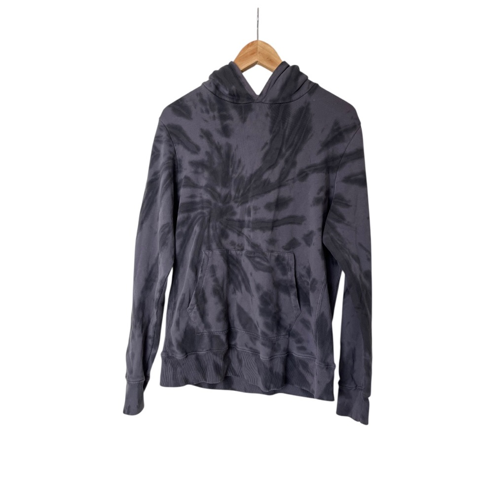 OVADIA & SONS Pullover Hoodie Men's Tie Dye Black Purple Hoodie S 2288